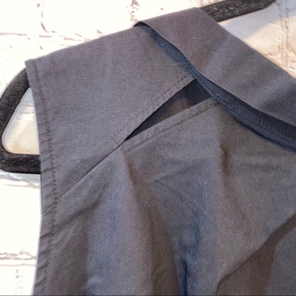 Worthington Black Sleeveless Cutout Blouse - Picture 2 of 5